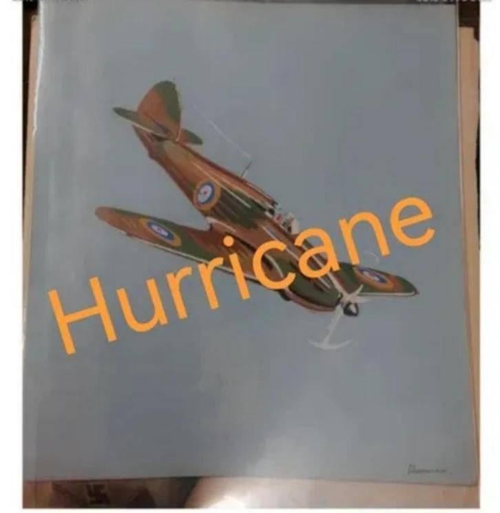 Militaire verf Hurricane Gb-vliegtuigen Engels WW2, Verzamelen, Militaria | Tweede Wereldoorlog, Verzenden, Overige soorten, Kunstobject