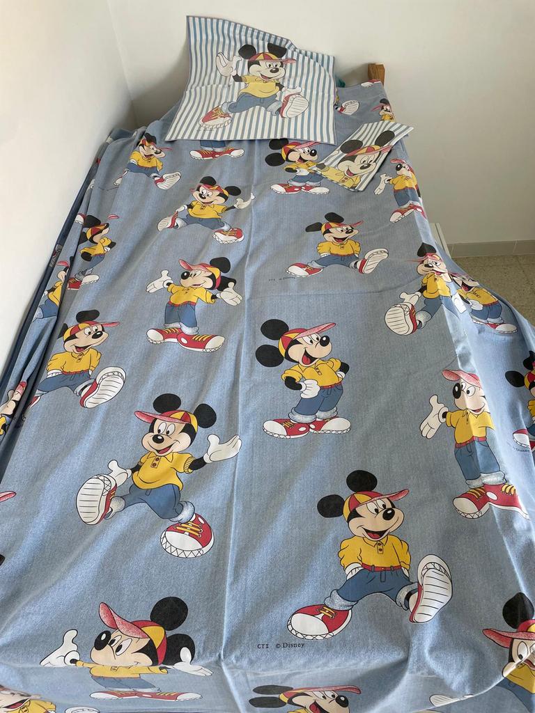 Dekbedovertrek Mickey Mouse, Ophalen of Verzenden, Zo goed als nieuw, Dekbedovertrek