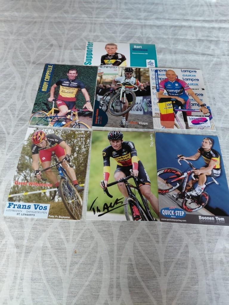 Wielrennen : 7 kampionen wielrenners, 1980 tot heden, Ophalen of Verzenden, Zo goed als nieuw, Prent