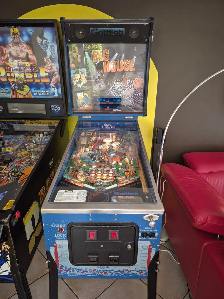 Flipper Gottlieb big house, Verzamelen, Automaten | Flipperkasten, Ophalen, Gottlieb
