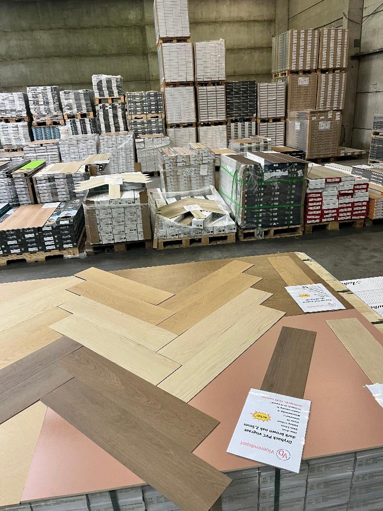 Magazijnverkoop parket en laminaatvloeren, Parket, Kunststof, Nieuw, Ophalen of Verzenden