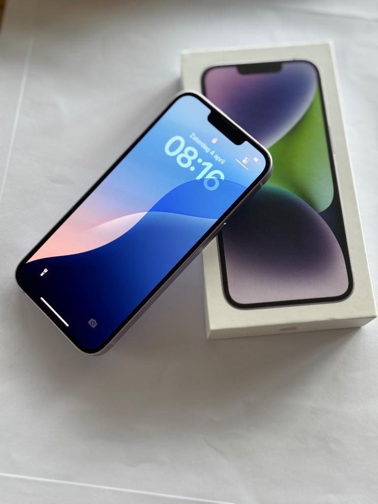 Apple iPhone 14 128GB – Zeer netjes – Gratis verzending, Télécoms, Téléphonie mobile | Apple iPhone, Comme neuf, 128 GB, Sans abonnement