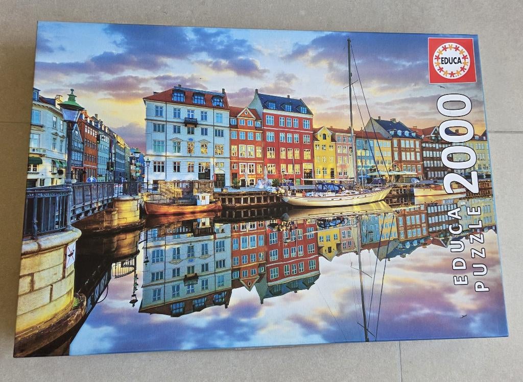 Puzzel Kopenhagen Educa 2000, Enlèvement ou Envoi, Plus de 1 500 pièces, Utilisé, Puzzle