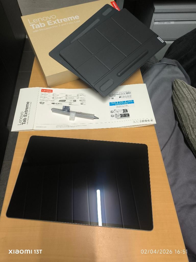 TABLETTE Lenovo Tab Extrême 14,5" OLED Wifi 256 Go Aluminium, Computers en Software, Android Tablets, 13 inch of meer, Ophalen of Verzenden