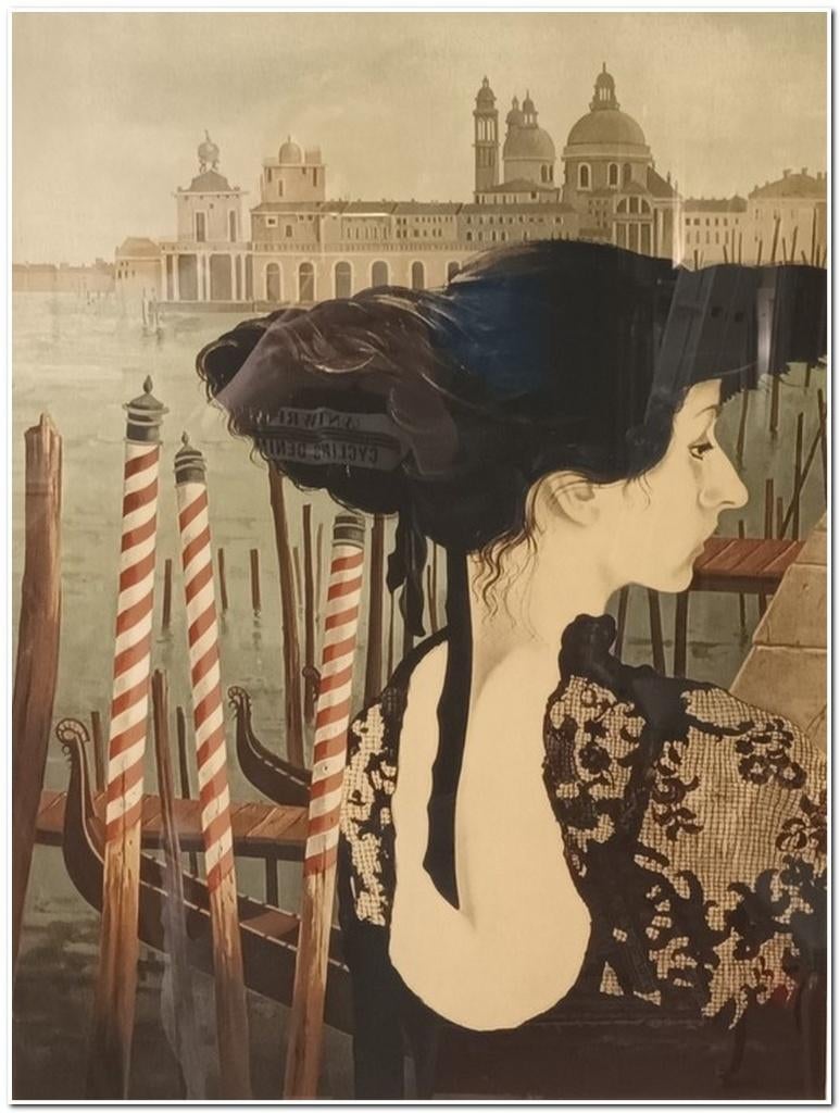 Christian Silvain (1950) - Kleuren lithografie, Antiquités & Art, Enlèvement