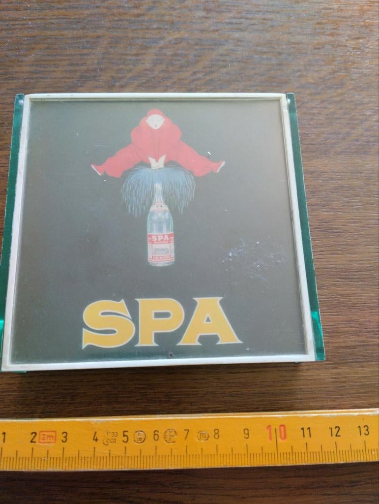 Boîte de rangement en papier spa rouge Belgique, Collections, Enlèvement ou Envoi