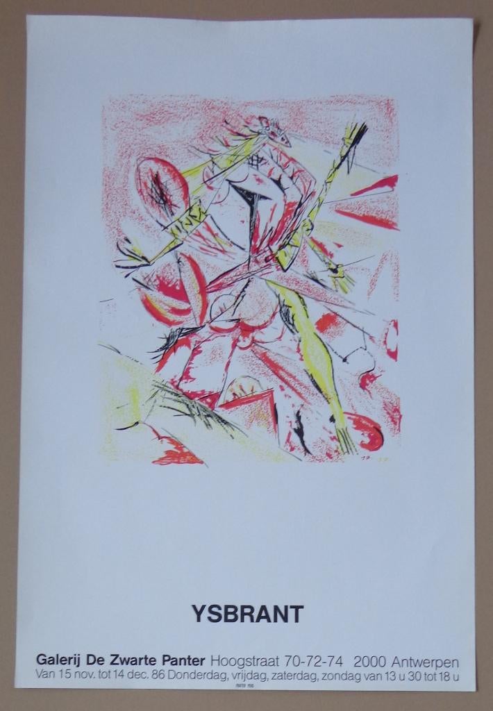 YSBRANT / AFFICHE / KLEURZEEFDRUK / 90x60cm / PANTER, Antiek en Kunst, Kunst | Litho's en Zeefdrukken, Ophalen of Verzenden