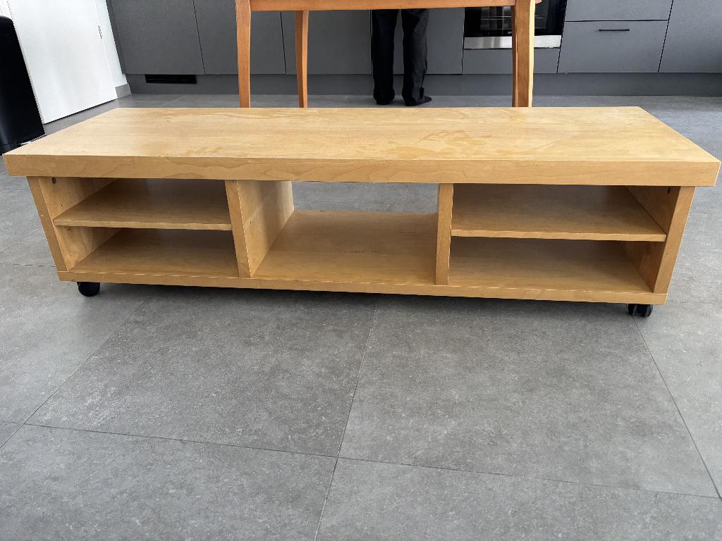 Meuble tv, Maison & Meubles, 25 à 50 cm, Contreplaqué bois clair, Moins de 100 cm, 100 à 150 cm