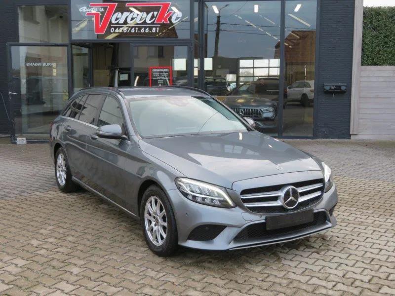 Mercedes-Benz C-CLASS C 160 Benzine Break Automaat Face-Lift, Autos, Cuir, Argent ou Gris, Achat, Euro 6
