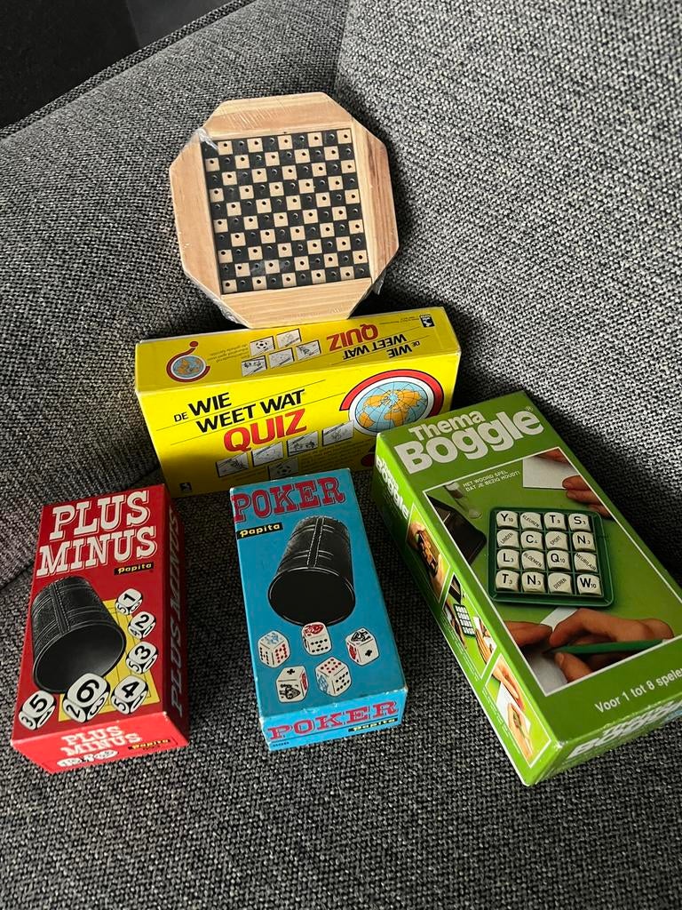 Pakket met 5 gezelschapsspelletjes aan 25 euro, Hobby en Vrije tijd, Ophalen