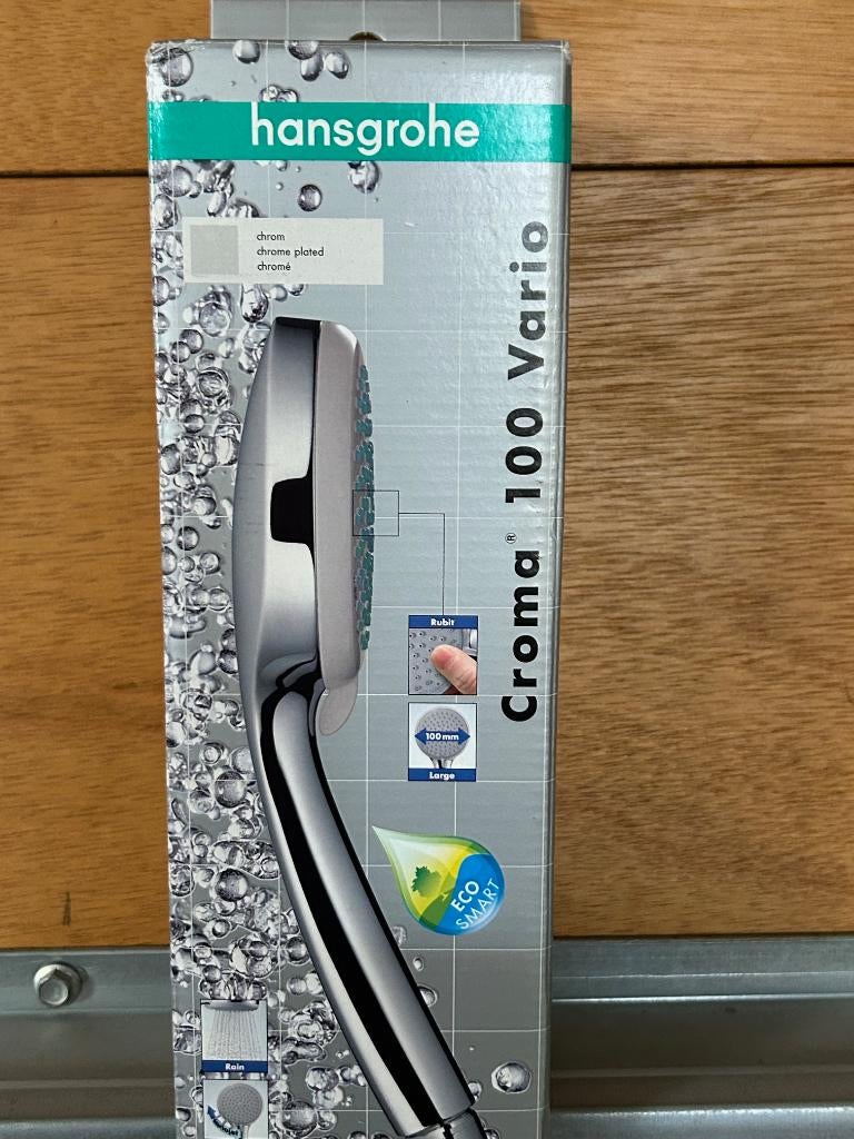 handdouche croma 100 met variojet straalsysteem new, Doe-het-zelf en Bouw, Sanitair, Nieuw, Chroom, Ophalen of Verzenden