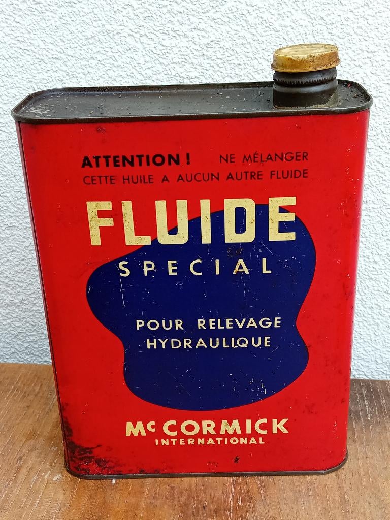 vintage olieblik Mc Cormick, Ophalen of Verzenden, Gebruikt
