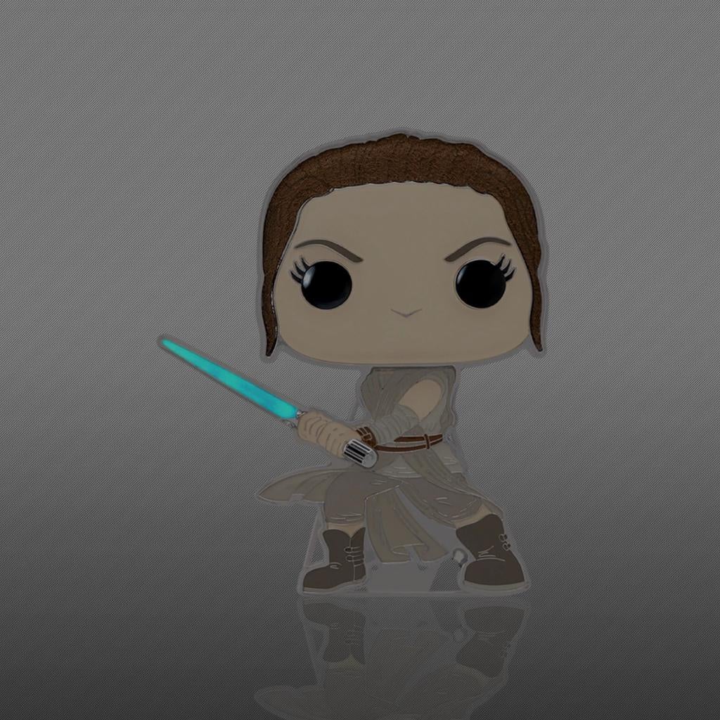 Funko POP Pin - Star Wars - Rey (28) Glows In The Dark, Neuf, Funko, Supportemea@funko.com, Wetmore Avenue, Everett, WA 98201, USA.