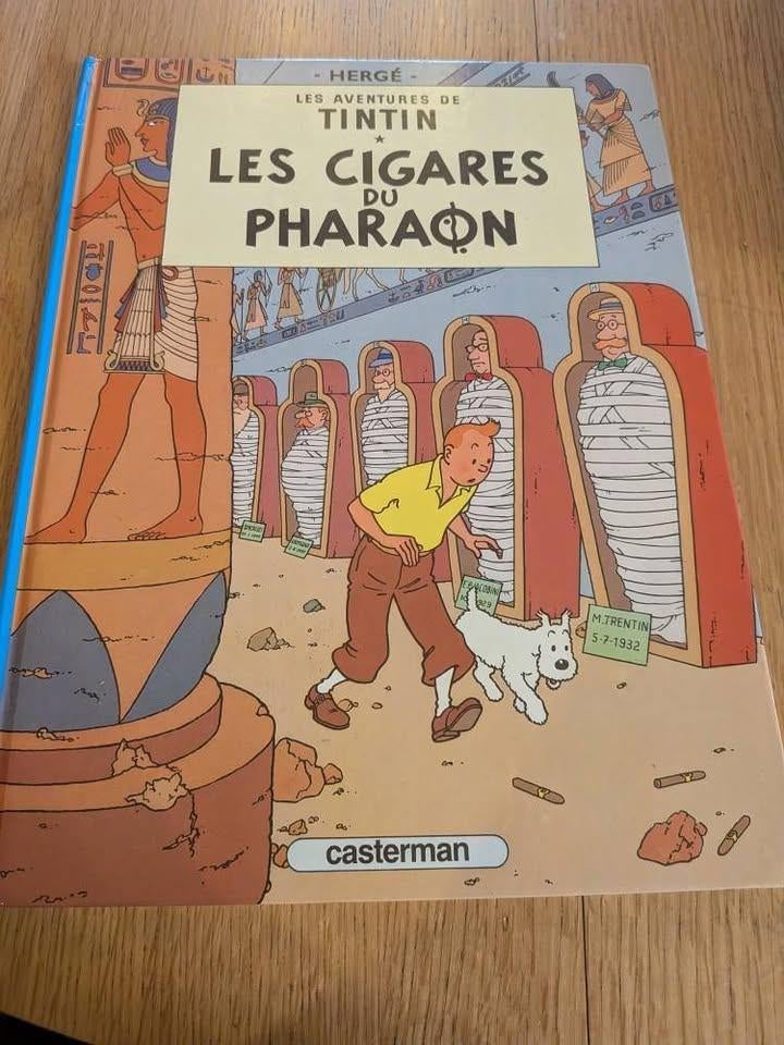 Livre Tintin. Les cigares du Pharaon. Édition 1955, Livres, Enlèvement, Comme neuf