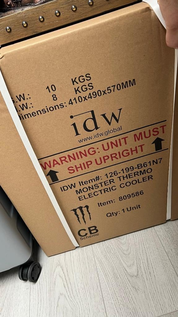 Réfrigérateur Monster - 126-199-B61N7, Electroménager, Neuf, Enlèvement ou Envoi, Sans bac à congélation, Moins de 45 cm