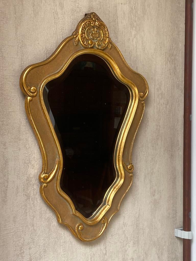 Spiegel vintage, Ophalen, Ovaal, Minder dan 50 cm, Minder dan 100 cm