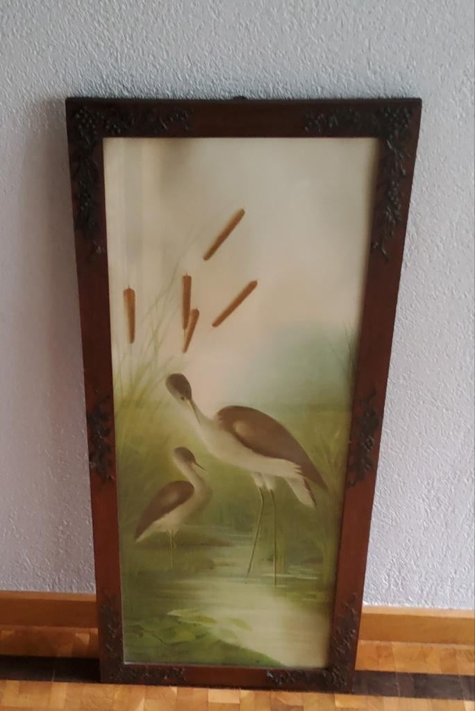 Vintage houten kader - 90 cm x 39 cm, Huis en Inrichting, Ophalen, Minder dan 50 cm, Gebruikt, 75 cm of meer