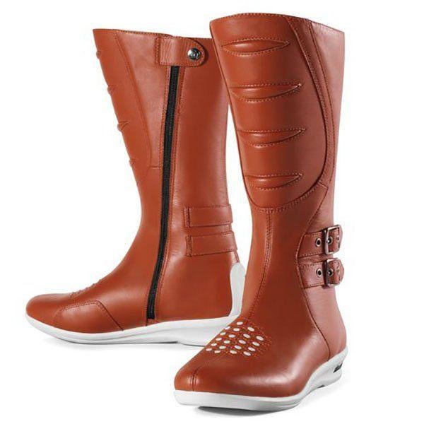 Bottes de moto Icone Sacred Tall pour femme - Rabais de 75 %, Motos, Femmes, Neuf, avec ticket, Icon, Bottes