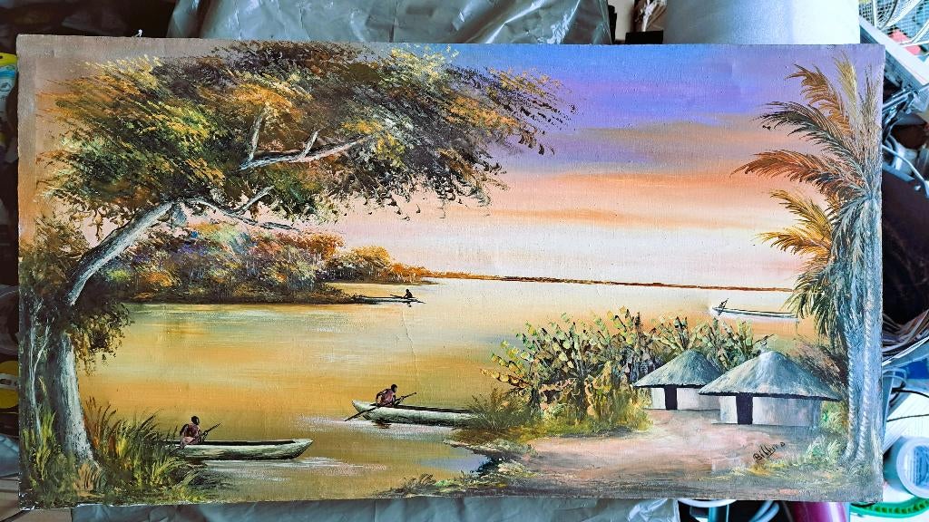 Congo Africa schildertafel, Ophalen of Verzenden