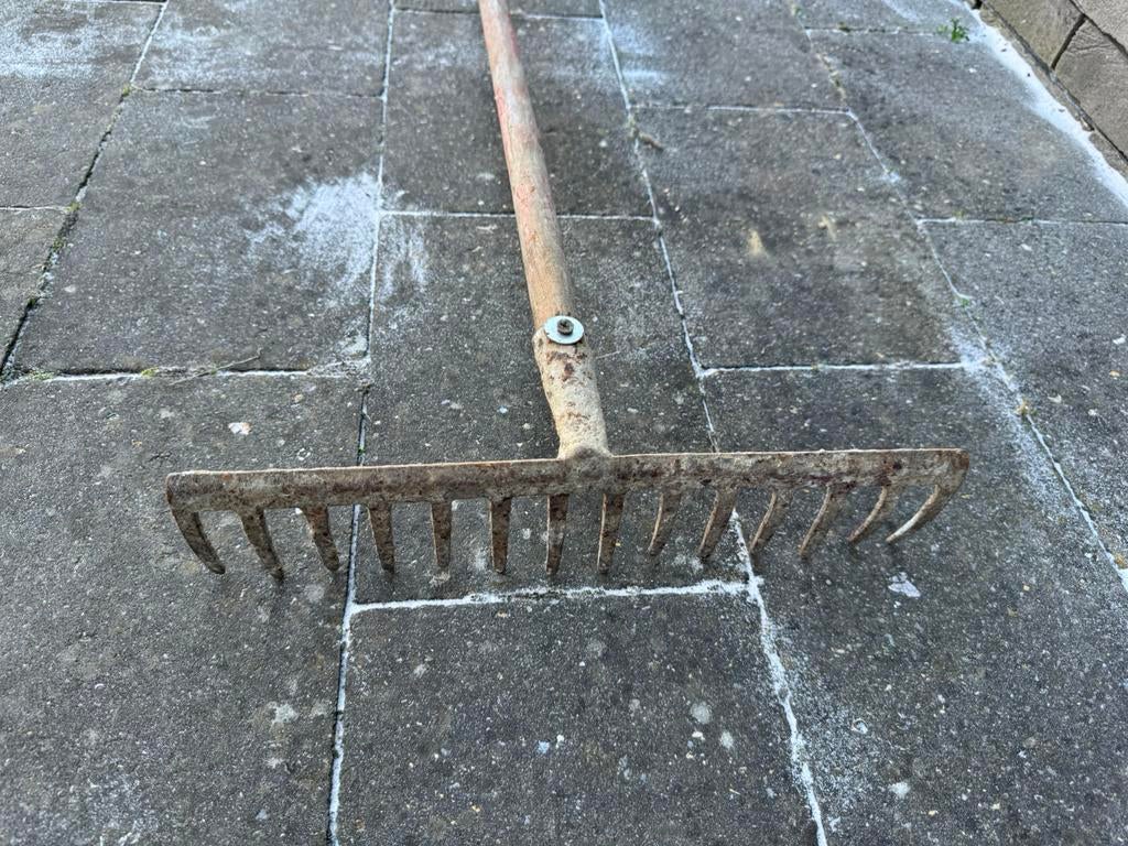 Hark/rijf/gritsel, Jardin & Terrasse, Outils à main, Enlèvement, Utilisé, Râteau