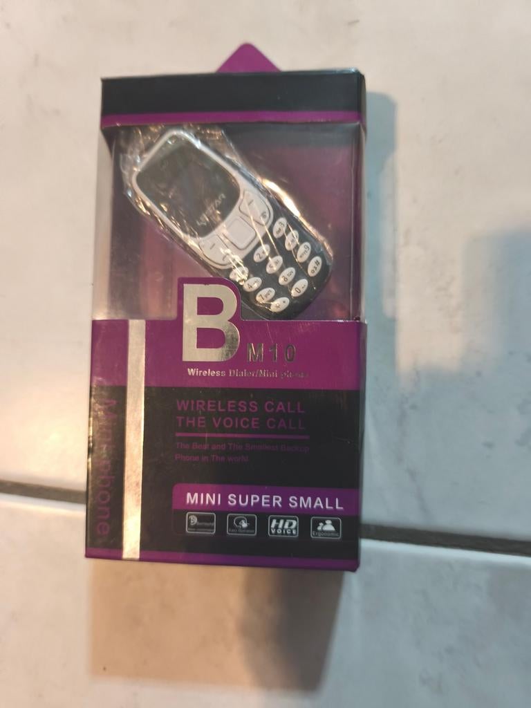 NIEUW miniceltelefoon grijs, blauw, Ophalen of Verzenden, Nieuw, 1 handset, Stralingsarm