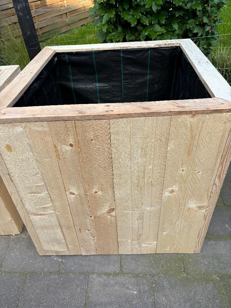 Actie! Grote Plantenbakken in Steigerhout – 10% korting, Nieuw, Ophalen of Verzenden, Rijkevorsel, Balkon