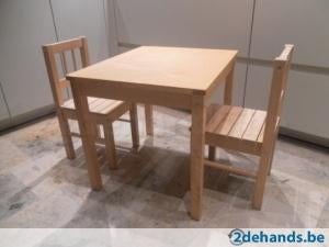 tafel en 2 stoeltjes ikea voor kleuters/peuters, Ophalen, Gebruikt