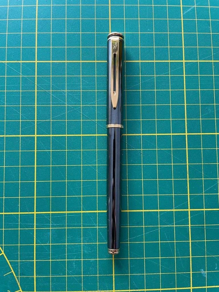 Waterman Maestro Gunmetal F fountain pen, Ophalen of Verzenden, Waterman