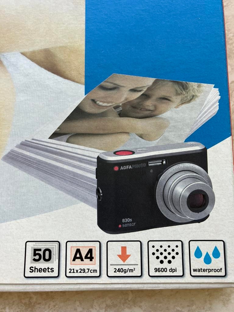 FOTOPAPIER A4, blinkend, 50 bladen., Audio, Tv en Foto, Fotografie | Fotopapier, Ophalen of Verzenden, Nieuw