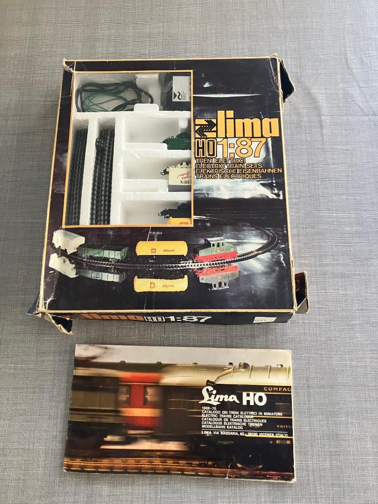 Vintage Lima HO 1:87 treinset in originele verpakkingen, Hobby en Vrije tijd, Ophalen, Gebruikt, Treinset, Lima