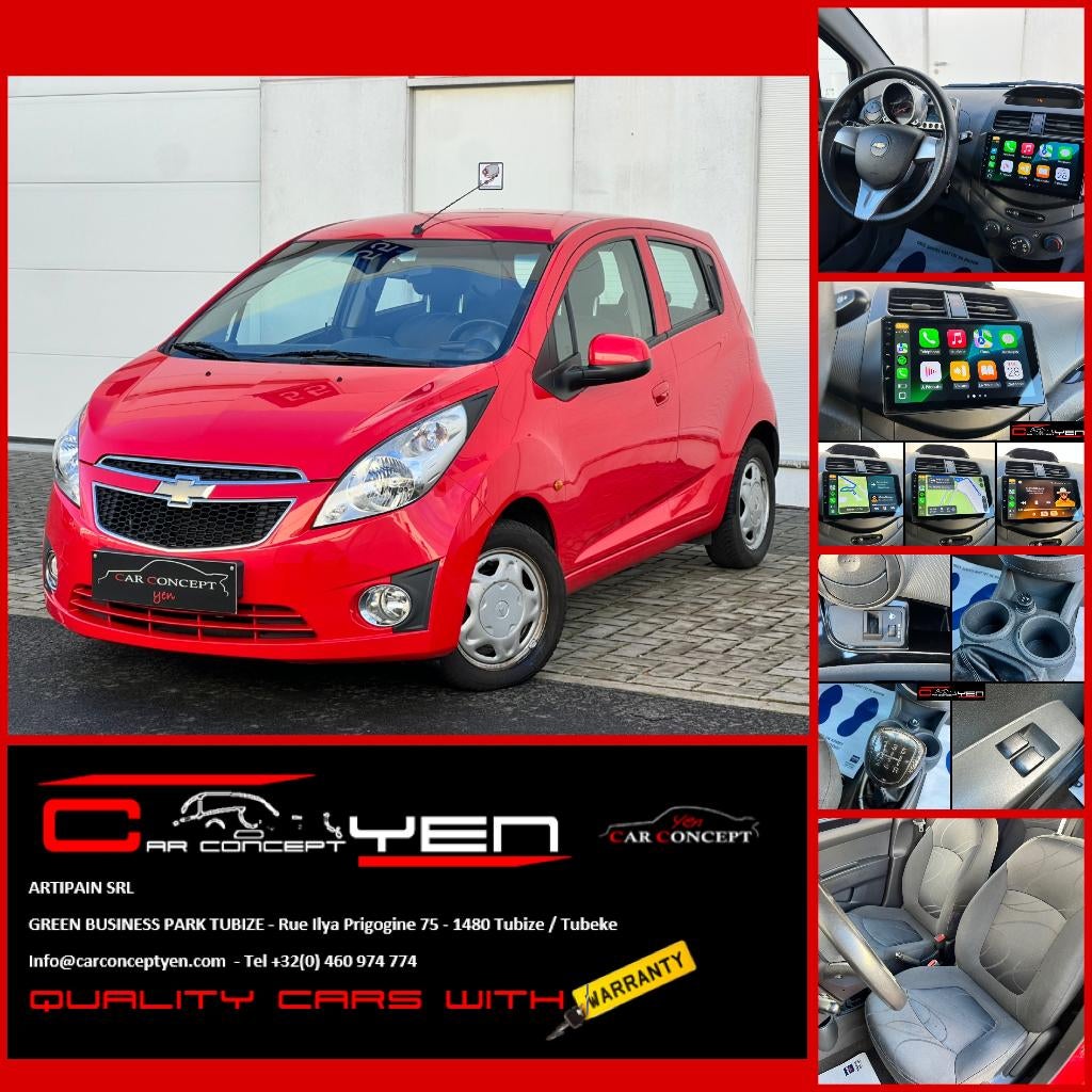 Chevrolet Spark 1.0i*CarPlay*Bluetooth*Clim, Auto's, Chevrolet, Voorwielaandrijving, Stof, 50 kW, Zwart