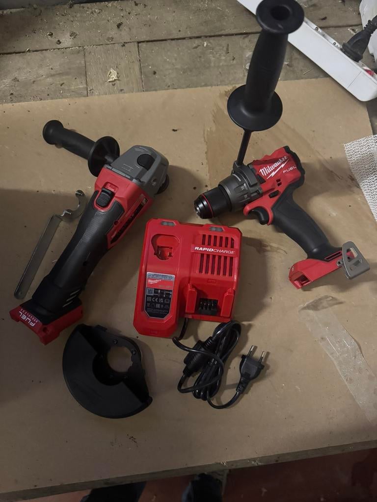 Milwaukee set, Doe-het-zelf en Bouw, Gereedschap | Slijpmachines, Nieuw, Overige typen, Ophalen