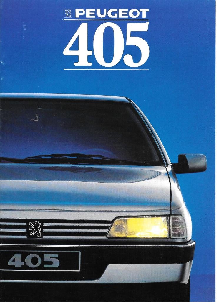 PEUGEOT 405, Livres, Autos | Brochures & Magazines, Enlèvement ou Envoi, Comme neuf, Peugeot
