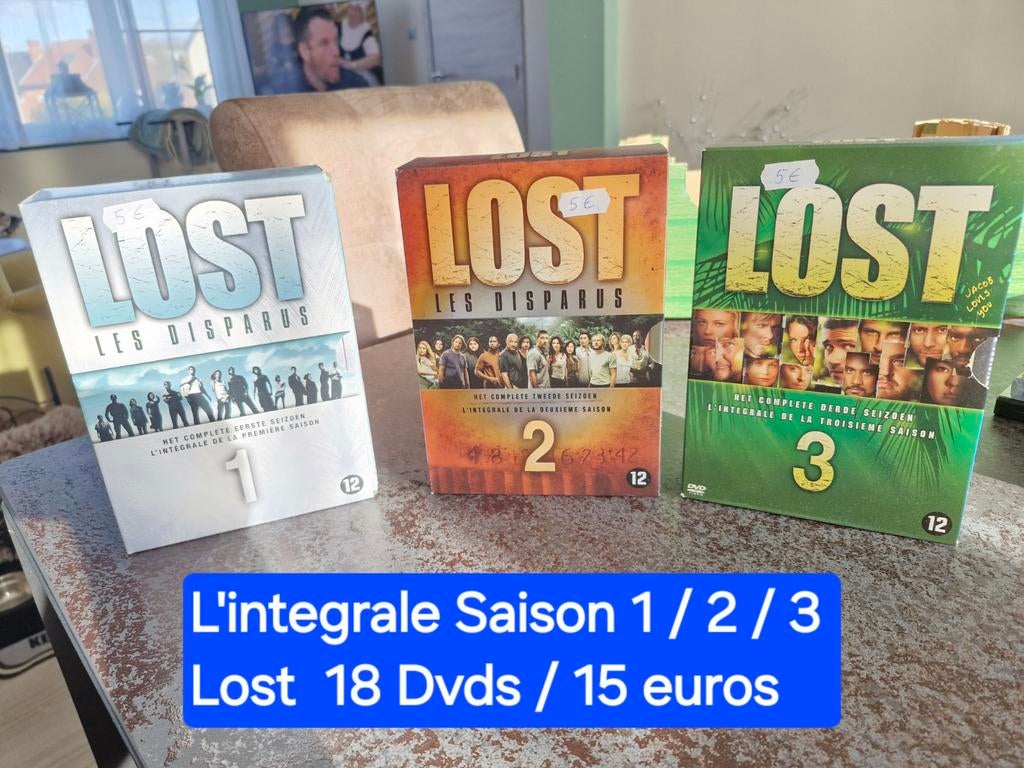 Lot de 3 coffrets dvds LOST Saison 1/2/3, Enlèvement ou Envoi