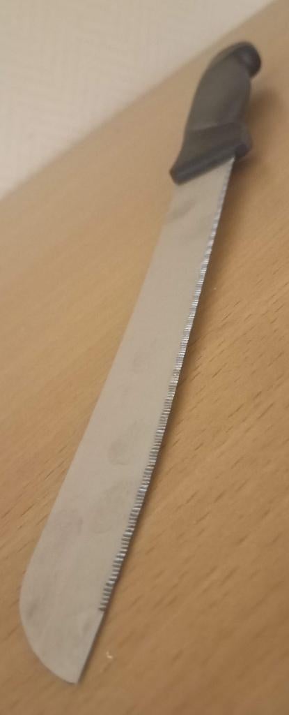 Koksbroodmes van 19 cm in roestvrij staal, Verzenden, Gebruikt