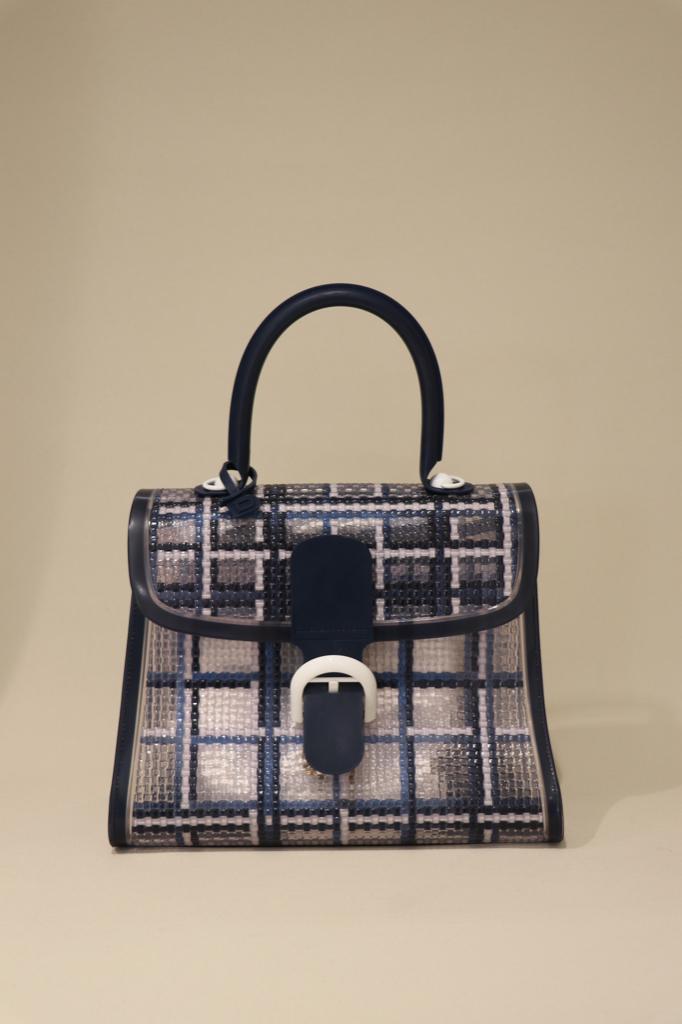 Delvaux Brillant MM Dreamer, Ophalen, Zo goed als nieuw, Blauw, Overige typen
