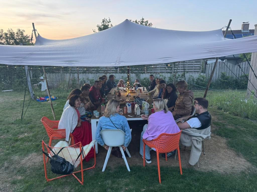 Party stretch tent te huur, Ophalen, Zo goed als nieuw