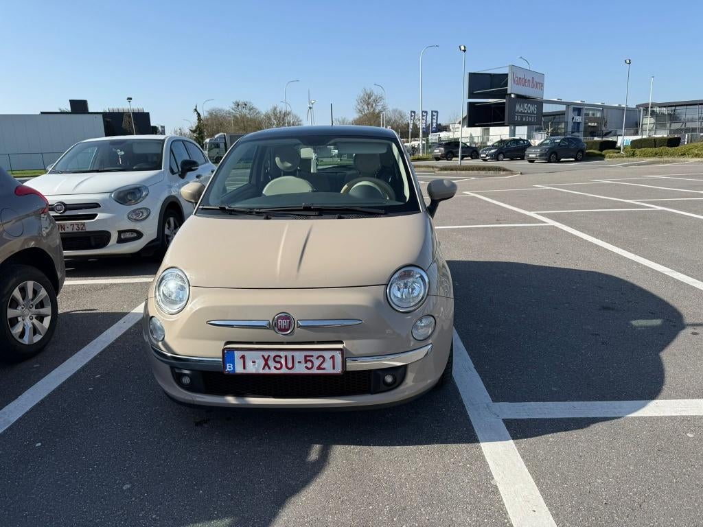 fiat 500, Auto's, Fiat, Voorwielaandrijving, 4 zetels, Stof, Beige