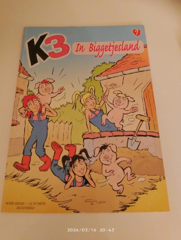 Strip K3, in biggetjesland, Eén stripboek, Ophalen of Verzenden, Gelezen, Studio 100