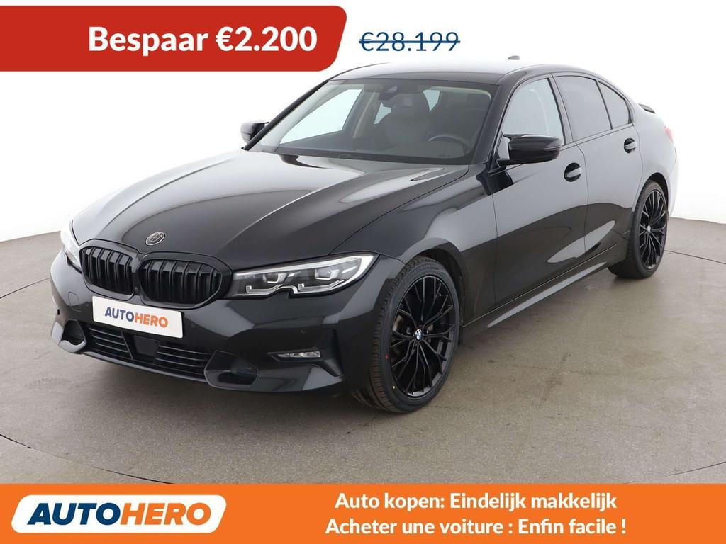BMW 3 Serie 330 330i Sport Line (bj 2019, automaat), Auto's, BMW, Automaat, Achterwielaandrijving, Gebruikt, Zwart
