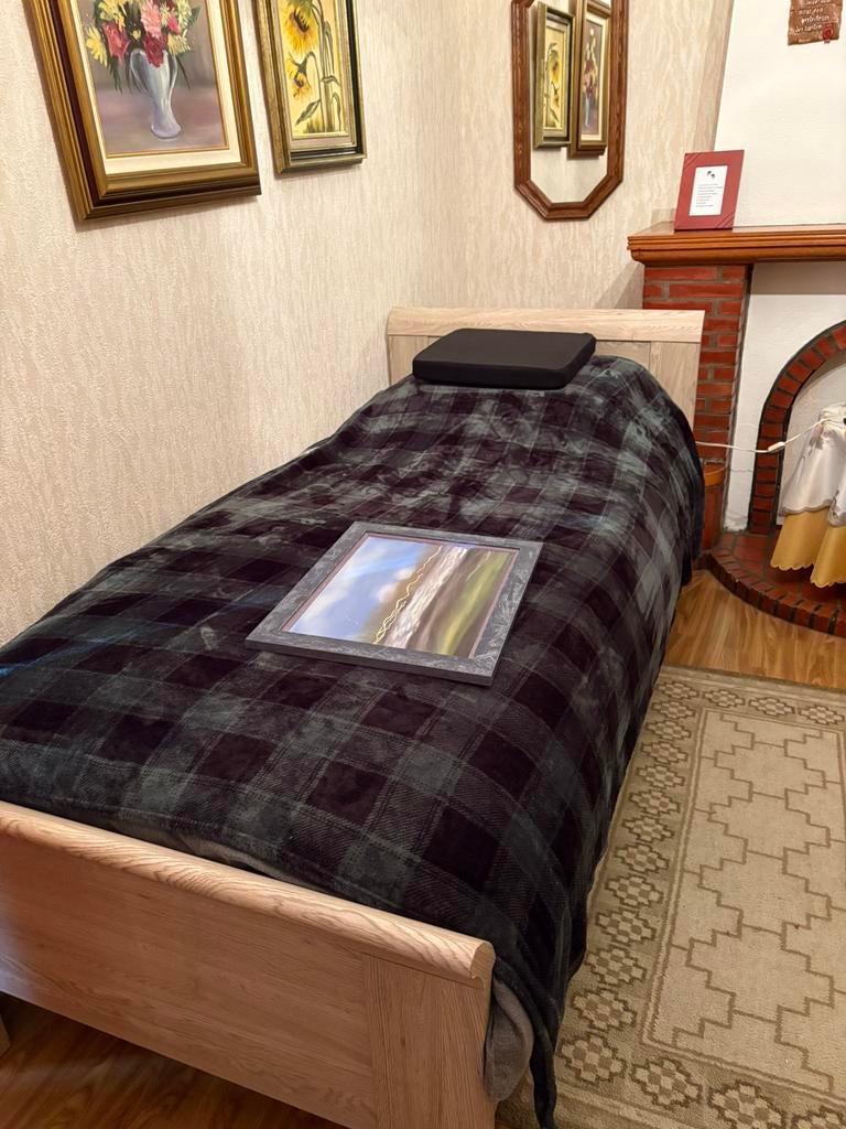 1 persoonsbed, Huis en Inrichting, Slaapkamer | Bedden, Ophalen, Gebruikt, Eenpersoons