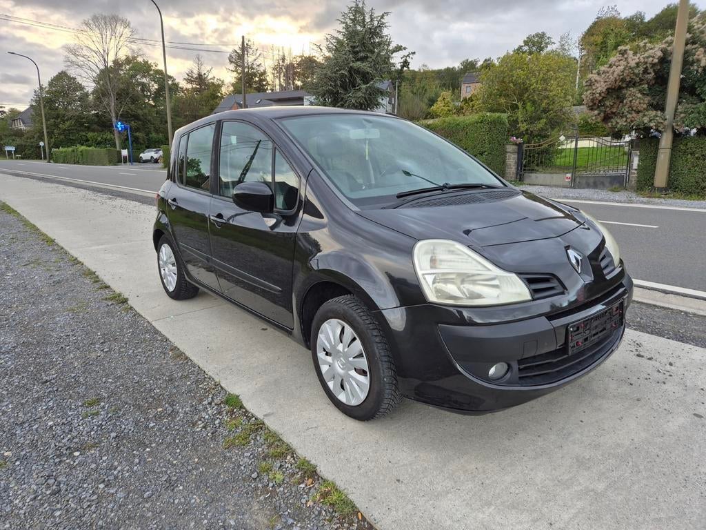 Renault Modus 1.2i "Très Propre" 5Portes Airco, 4 cilinders, Electronic Stability Program (ESP), Zwart, Bedrijf