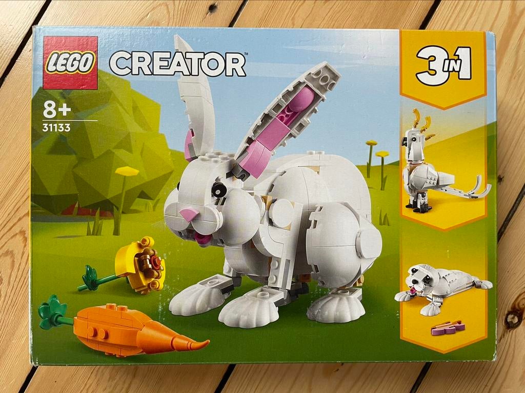 Lego Creator 3-in-1 Wit Konijn 31133, Ophalen of Verzenden, Zo goed als nieuw, Complete set, Lego