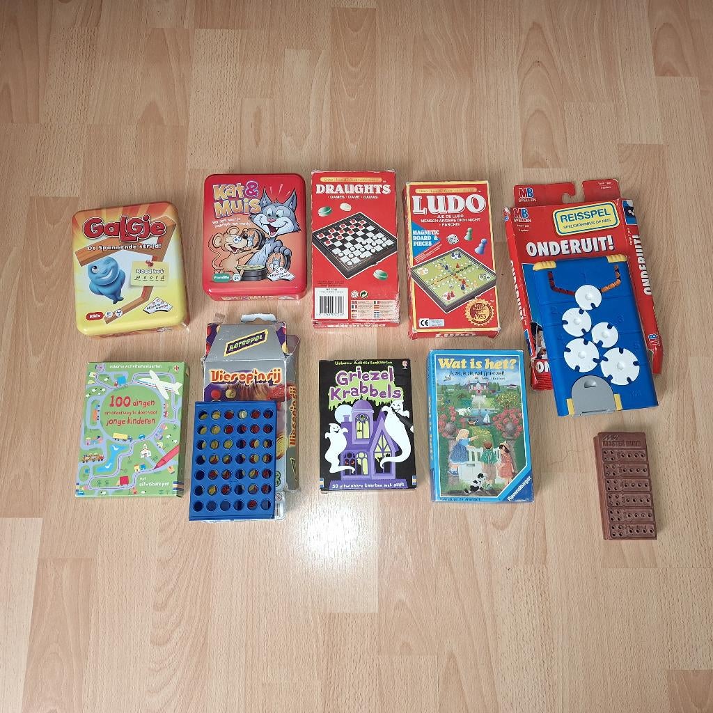 Verzameling reisspelletjes 10 stuks, Hobby en Vrije tijd, Ophalen of Verzenden, Gebruikt, Overig, Reisspel