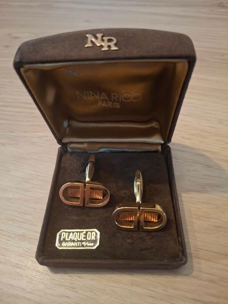 Bouton de manchette, Enlèvement ou Envoi, Utilisé, Or, Doré