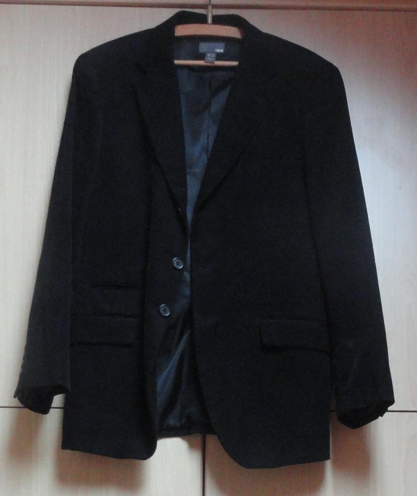 Fluwelen blazer H&M, maat: L (zwart), Ophalen, H&M, Zwart, Maat 42/44 (L)