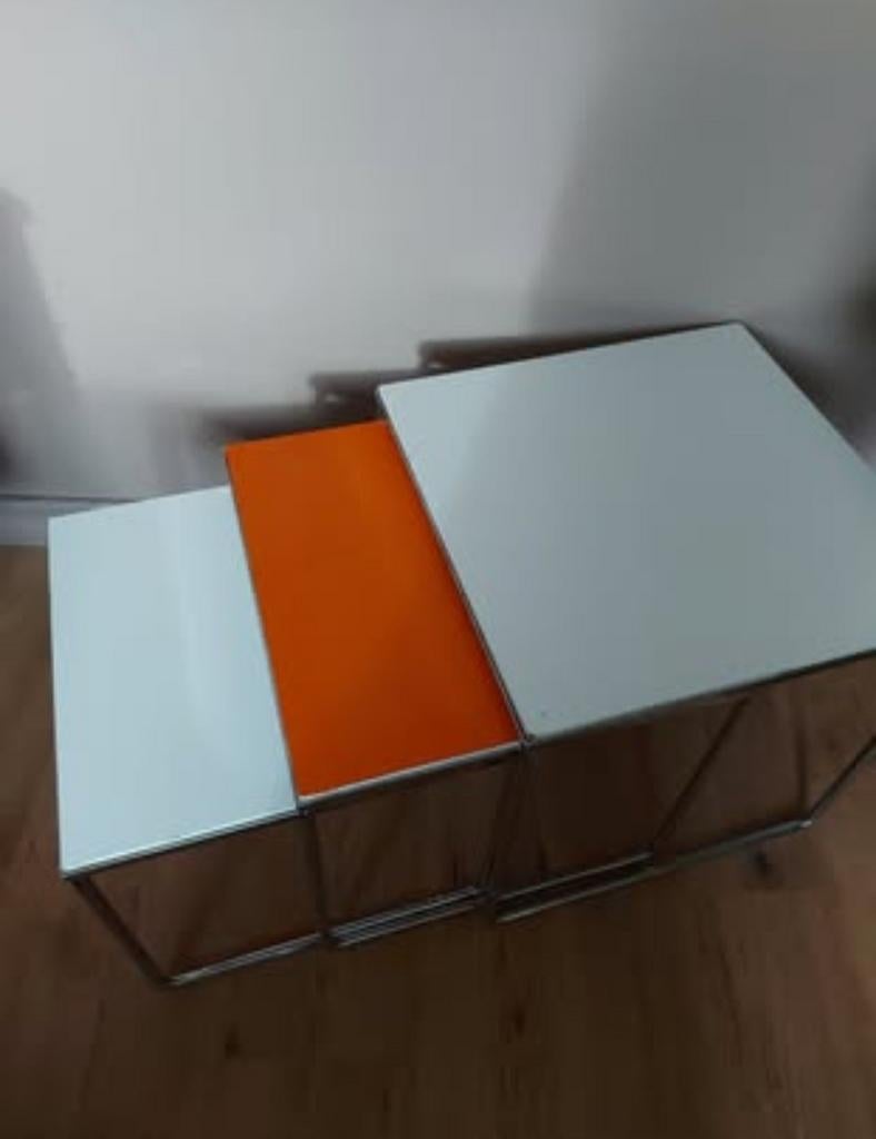 Brabantia nesting tables 1970's / chroom bijzettafels, Verzamelen, Ophalen