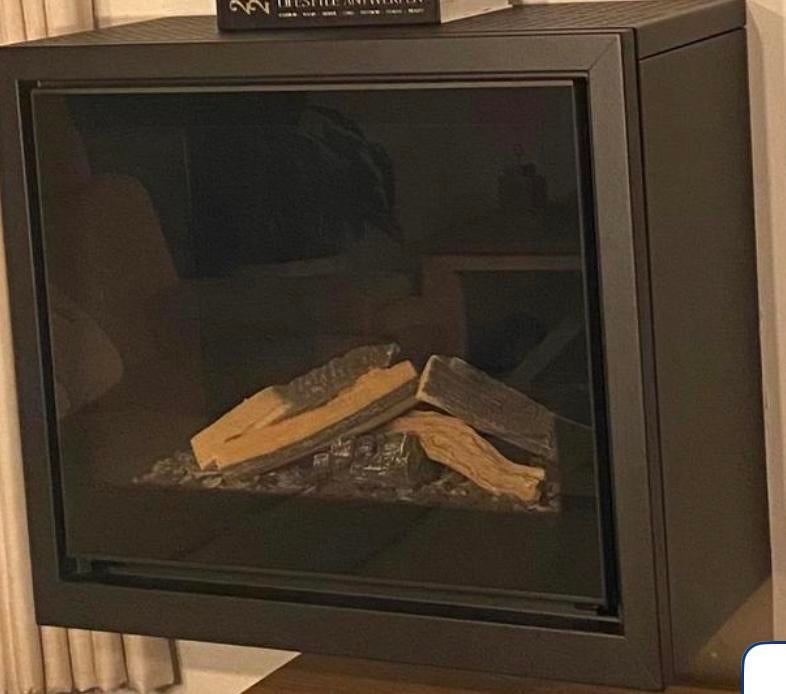 Foyer au gaz Well Straler. Avec télécommande, Enlèvement, Comme neuf, Cheminée sur pied, Cheminée au gaz