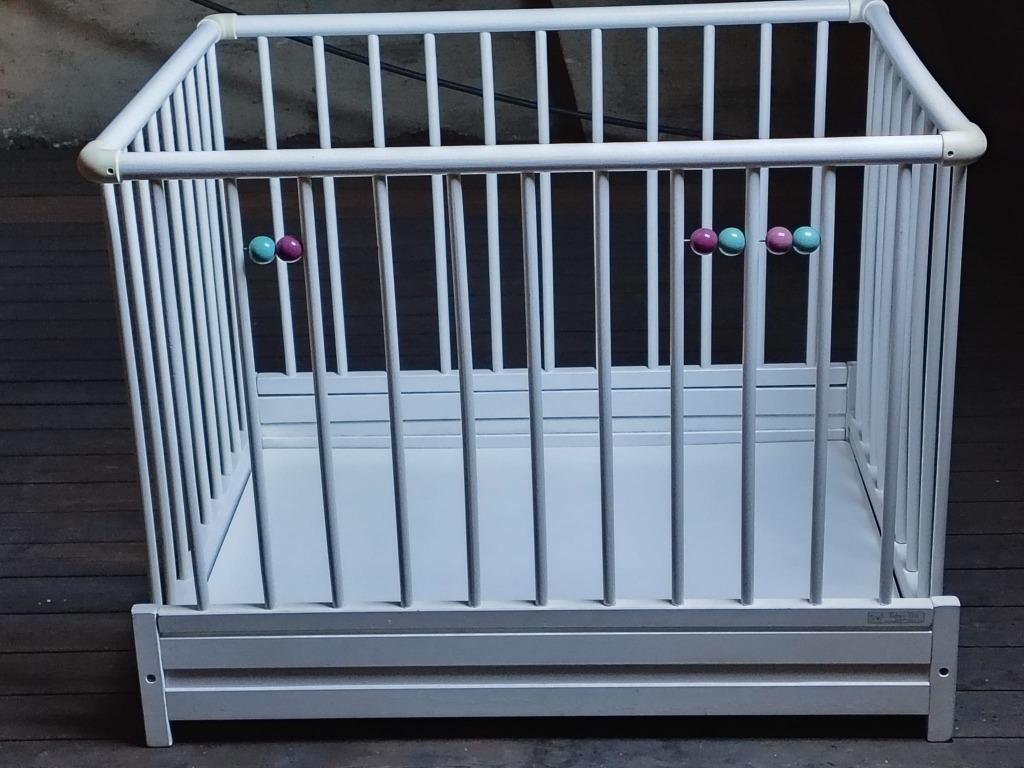 Kinderpark met onderlegger, Enfants & Bébés, Parcs, Enlèvement, Utilisé, Rectangulaire, Tapis de parc