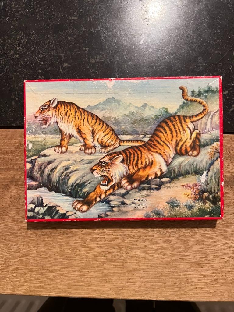 Puzzle chinois vintage, puzzle illustré *60* complet, Antiquités & Art, Enlèvement ou Envoi